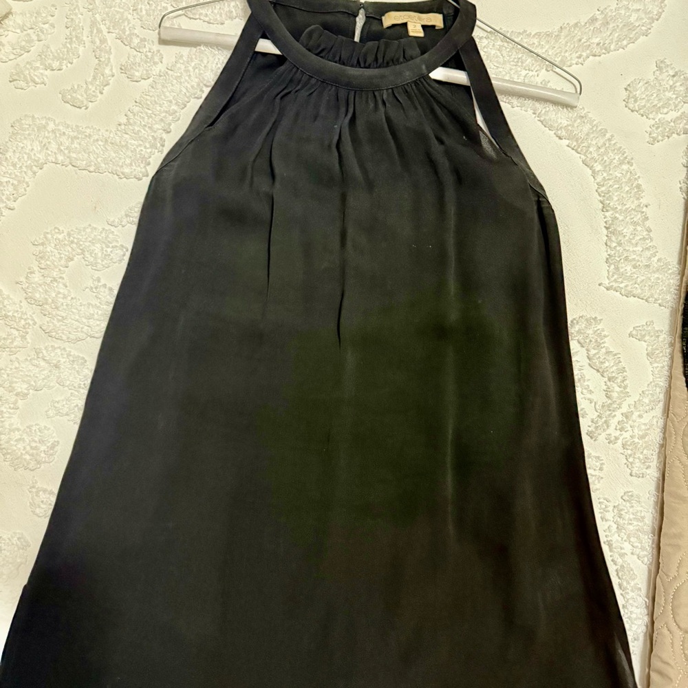 Etcetera Black Halter Top size 2